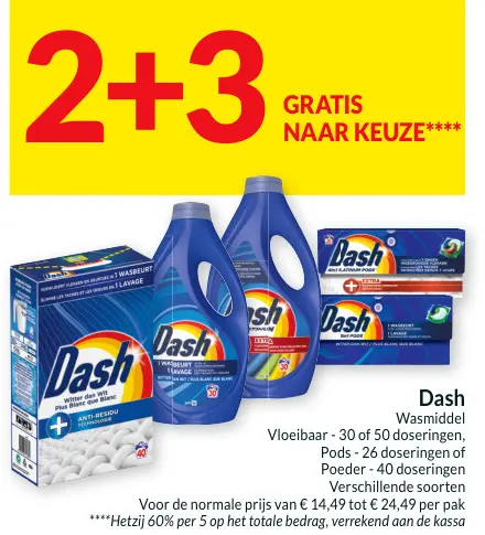 Promotie: Dash Wasmiddel