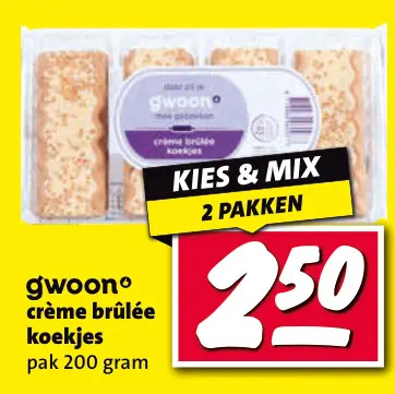 Aanbieding: crème brûlée koekjes