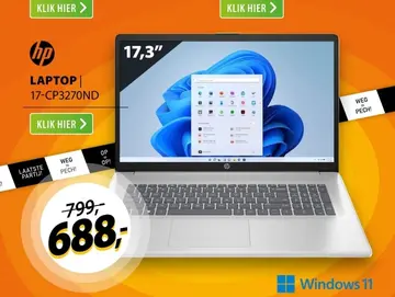 Aanbieding: Laptop 17-cp3270nd