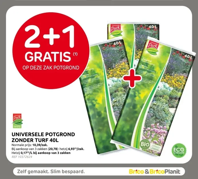 Promotie: Universele potgrond zonder turf