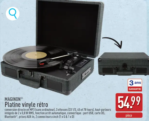 Offre: Platine vinyle rétro