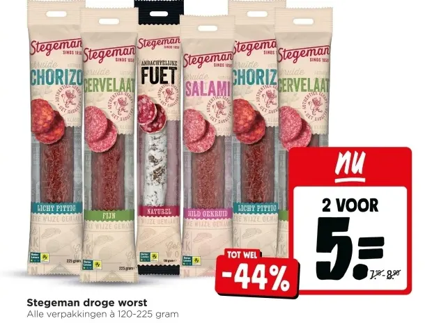 Aanbieding: Stegeman droge worst