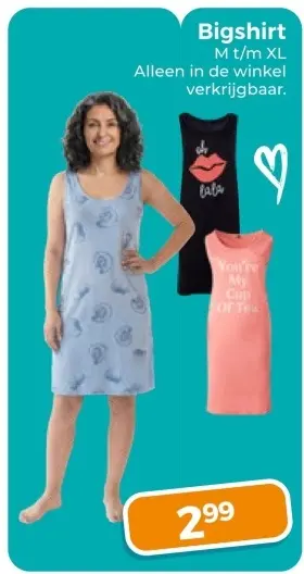 Aanbieding: Bigshirt