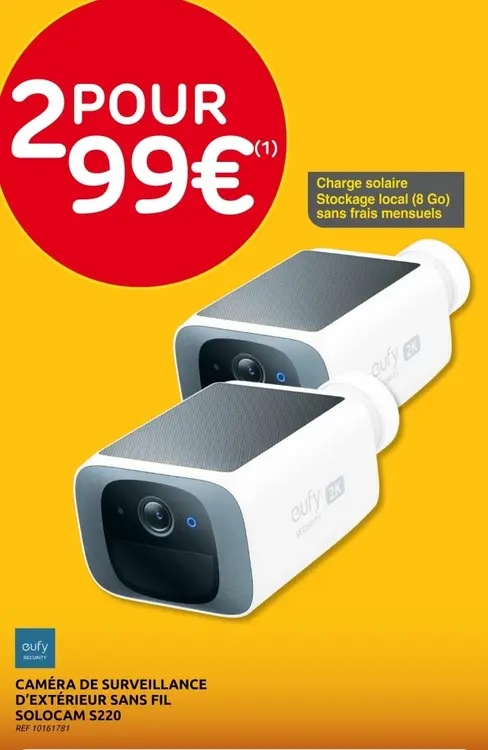 Offre: Caméra de surveillance d'extérieur sans fil s