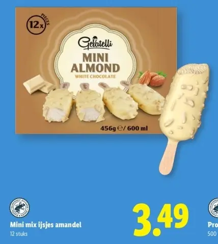 Aanbieding: Mini mix ijsjes amandel