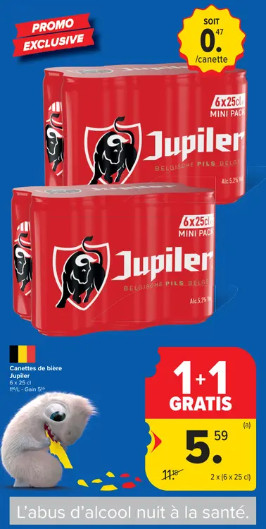 Offre: Canettes de bière
