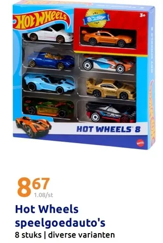 Aanbieding: Hot Wheels speelgoedauto's