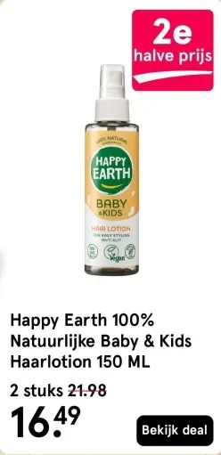 Aanbieding: Natuurlijke Baby & Kids Haarlotion