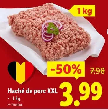 Offre: Haché de porc XXL