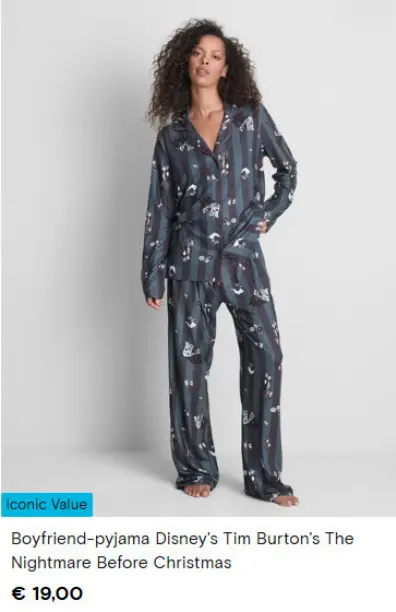 Aanbieding: Boyfriend-pyjama Disney's Tim Burton's The Nightmare Before Christmas