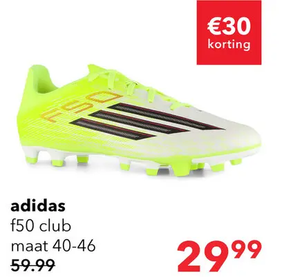 Aanbieding: Adidas F50 Club MG heren voetbalschoenen geel