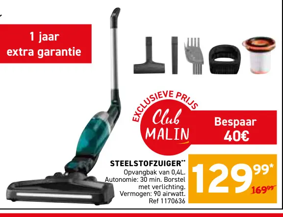 Promotie: Steelstofzuiger