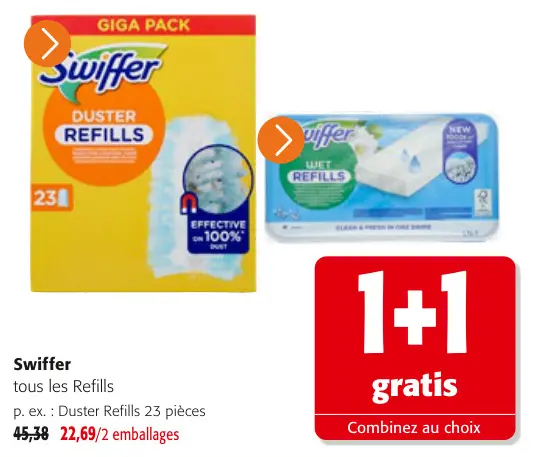 Offre: Swiffer tous les Refills