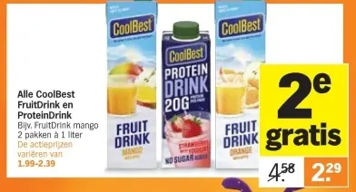 Aanbieding: FruitDrink en ProteinDrink
