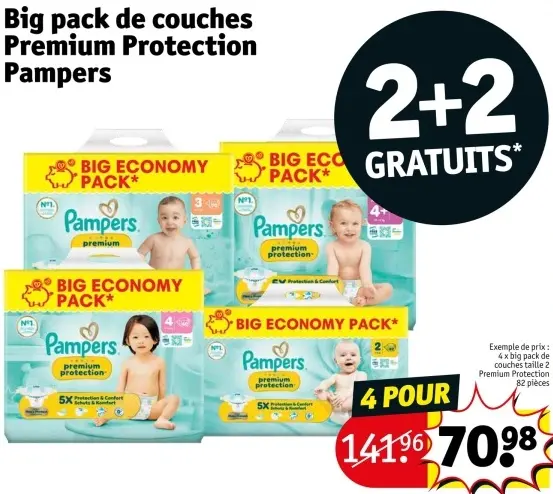 Offre: Big pack de couches Premium Protection