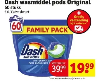 Promotie: wasmiddel pods Original