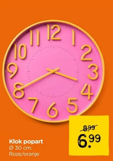 Aanbieding: Klok popart