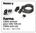 Offre: Câble antivol pour vélo