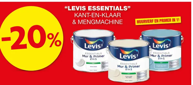 Promotie: Levis Essentials Mur & Primer 2 in 1