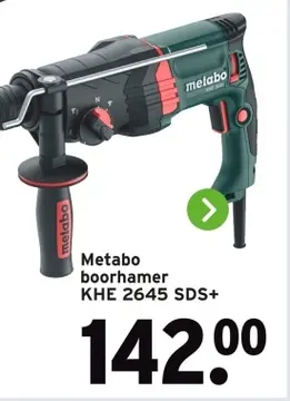 Aanbieding: Metabo boorhamer KHE 2645 SDS+
