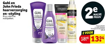 Aanbieding: Guhl en John Frieda haarverzorging en -stylin