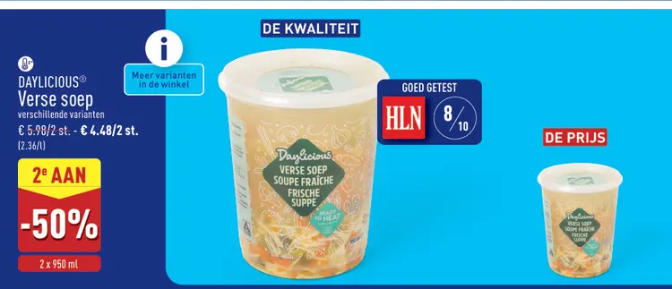 Promotie: DAYLICIOUS® Verse soep