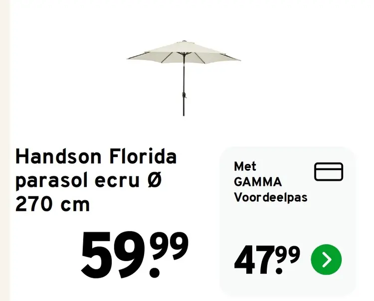 Aanbieding: Florida parasol