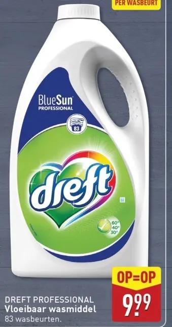 Aanbieding: DREFT PROFESSIONAL Vloeibaar wasmiddel