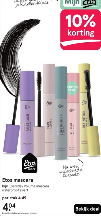 Aanbieding: Etos mascara