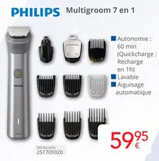 Offre: PHILIPS Multigroom en 1