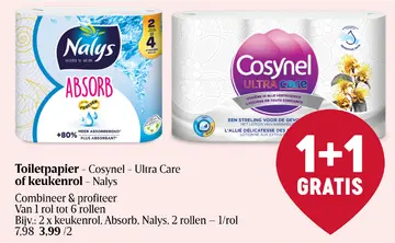 Aanbieding: Toiletpapier of keukenrol
