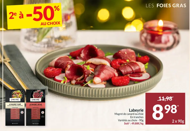 Offre: Magret de canard ou d'oie En tranches