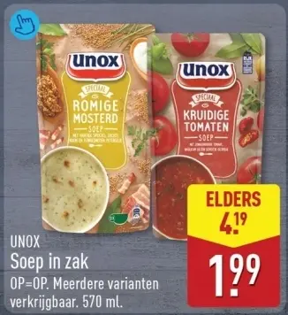 Aanbieding: Soep in zak