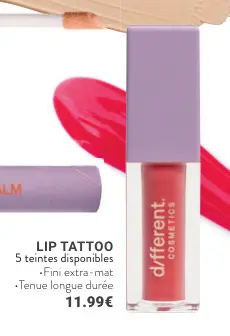 Offre: Lip tattoo 5 teintes disponibles
