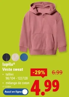 Offre: Veste sweat