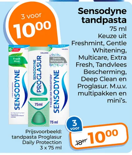 Aanbieding: Sensodyne tandpasta