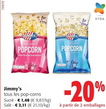 Offre: tous les pop-corns