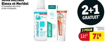 Offre: Soins buccaux Elmex et Meridol