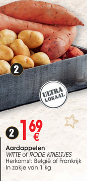 Aanbieding: Aardappelen WITTE of RODE KRIELTJES