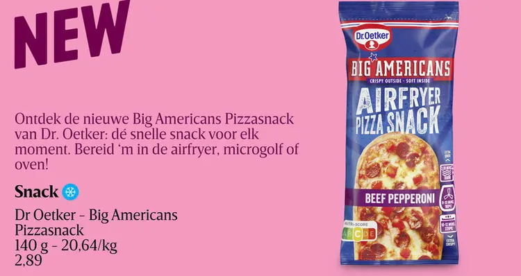 Promotie: Big Americans Pizzasnack 