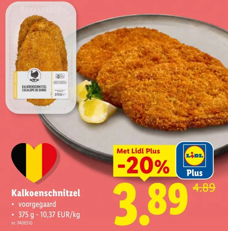 Promotie: Kalkoenschnitzel