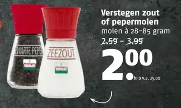 Aanbieding: Verstegen zout of pepermolen