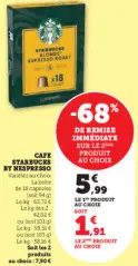 Aanbieding: CAFE STARBUCKS BY NESPRESSO