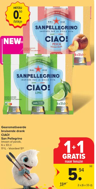 Promotie: Gearomatiseerde bruisende drank CIAO!
