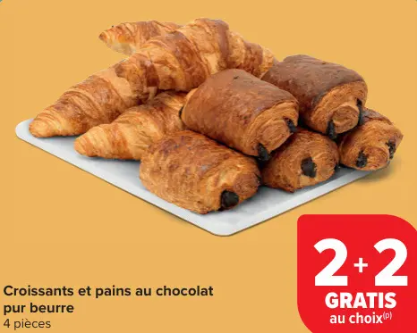 Offre: Croissants et pains au chocolat