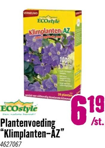 Aanbieding: ECOSTYLE Klimplanten-AZ 800 gr