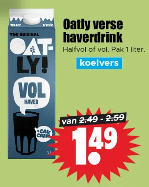 Aanbieding: Oatly verse haverdrink