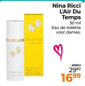 Aanbieding: Nina Ricci L'Air Du Temps