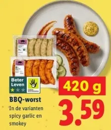 Aanbieding: BBQ-worst