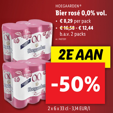 Aanbieding: Bier rosé 0,0% vol.